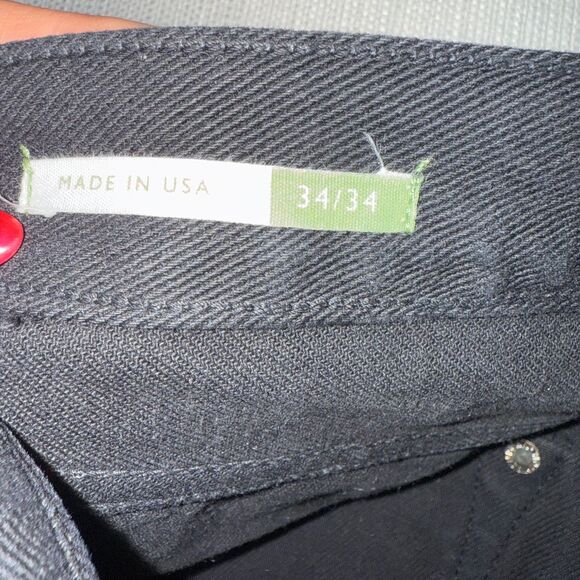 Sid Mashburn Button Fly Clift Straight Leg Jean - Black 34 - Picture 7 of 8